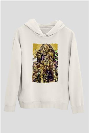 Attack On Titan Baskılı Unisex Siyah Hoodie