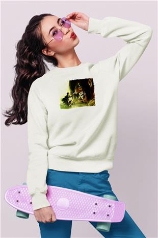 Attack On Titan Baskılı Unisex Siyah Sweatshirt