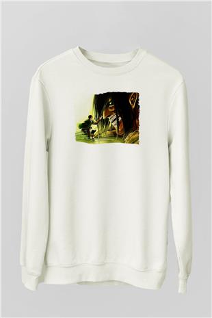 Attack On Titan Baskılı Unisex Siyah Sweatshirt