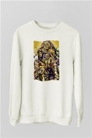 Attack On Titan Baskılı Unisex Siyah Sweatshirt