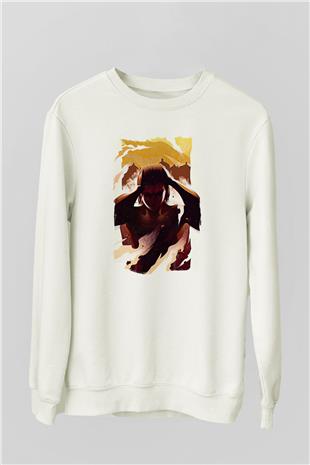Attack On Titan Baskılı Unisex Siyah Sweatshirt