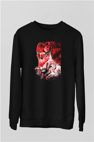 Attack On Titan Baskılı Unisex Siyah Sweatshirt