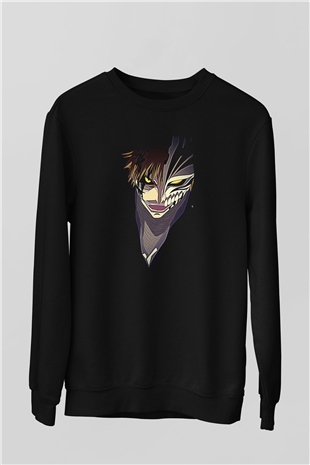 Attack On Titan Baskılı Unisex Siyah Sweatshirt