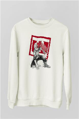 Attack On Titan Baskılı Unisex Siyah Sweatshirt