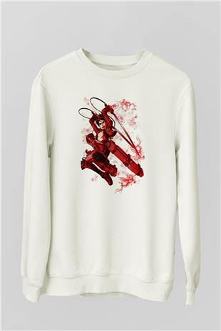 Attack On Titan Baskılı Unisex Siyah Sweatshirt