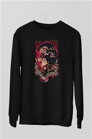 Attack On Titan Baskılı Unisex Siyah Sweatshirt