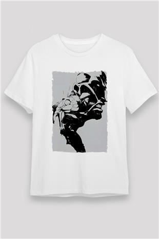 Attack On Titan Baskılı Unisex Siyah Tişört - Tshirt