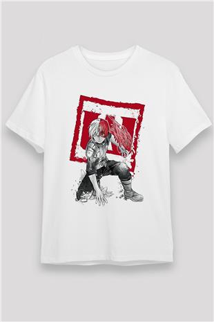 Attack On Titan Unisex Baskılı Beyaz Tişört - Tshirt