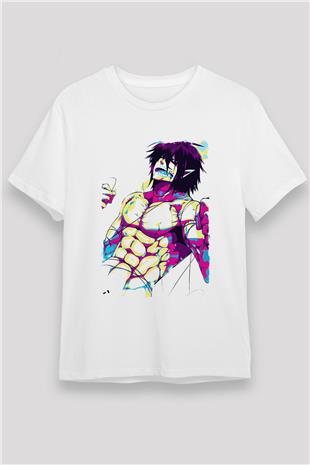 Attack On Titan Unisex Baskılı Beyaz Tişört - Tshirt