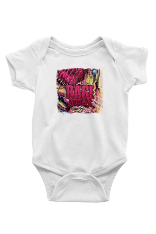 Attila Baskılı Unisex Beyaz Bebek Body - Zıbın