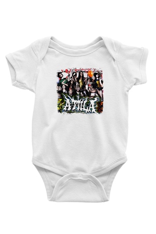 Attila Baskılı Unisex Beyaz Bebek Body - Zıbın