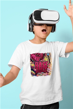 Attila Baskılı Unisex Beyaz Çocuk Tişört