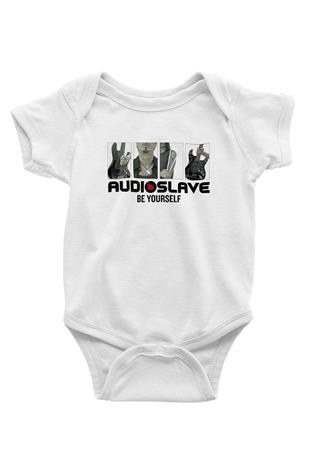 Audioslave Baskılı Beyaz Unisex Bebek Body - Zıbın