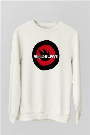 Audioslave Baskılı Beyaz Unisex Sweatshirt