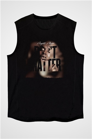 August Alsina Siyah Unisex Kolsuz Tişört