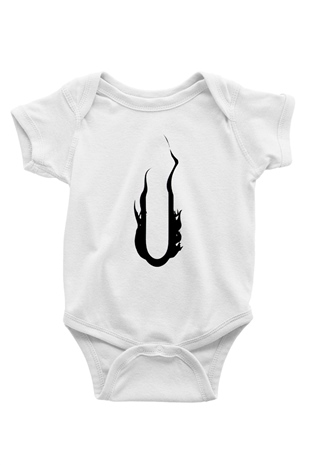 August Burns Red Baskılı Beyaz Unisex Bebek Body - Zıbın