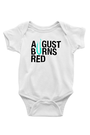 August Burns Red Baskılı Beyaz Unisex Bebek Body - Zıbın