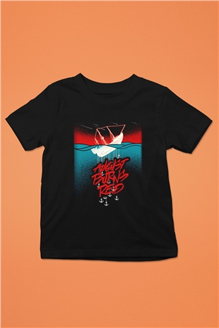 August Burns Red Baskılı Siyah Unisex Çocuk Tişört