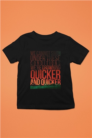August Burns Red Baskılı Siyah Unisex Çocuk Tişört
