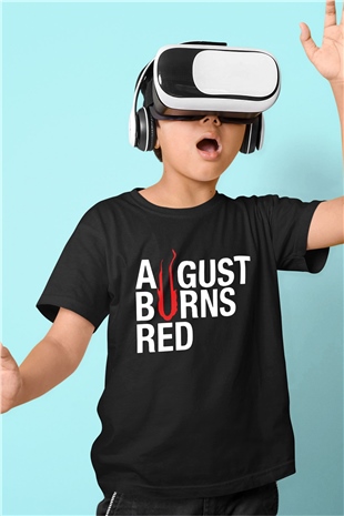 August Burns Red Baskılı Siyah Unisex Çocuk Tişört