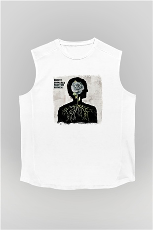 August Burns Red Baskılı Unisex Beyaz Kolsuz Tişört