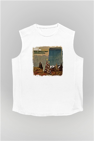 August Burns Red Baskılı Unisex Beyaz Kolsuz Tişört