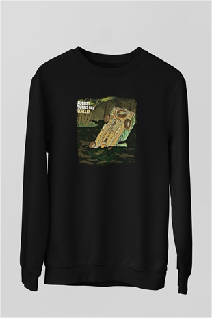 August Burns Red Baskılı Unisex Siyah Sweatshirt