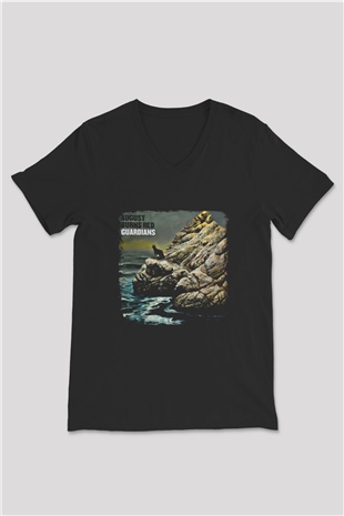 August Burns Red Baskılı Unisex Siyah V Yaka Tişört