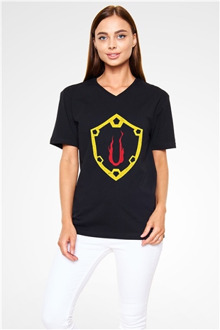 August Burns Red Baskılı Unisex Siyah V Yaka Tişört