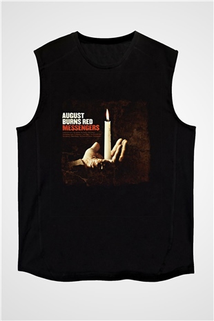 August Burns Red Baskılı Unisex Siyah Kolsuz Tişört