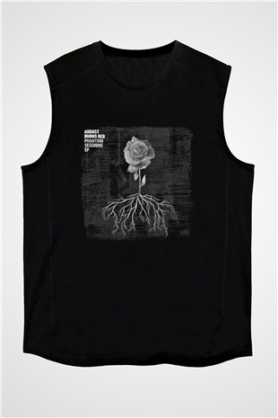 August Burns Red Baskılı Unisex Siyah Kolsuz Tişört