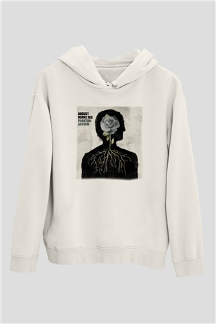August Burns Red Beyaz Unisex Kapşonlu Sweatshirt