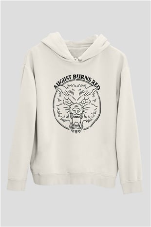 August Burns Red Beyaz Unisex Kapüşonlu Sweatshirt