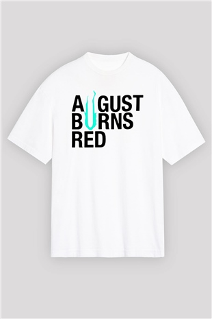 August Burns Red Beyaz Unisex Oversize Tişört T-Shirt