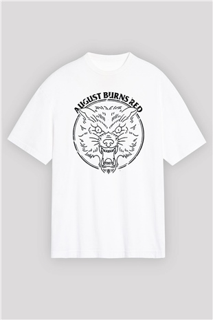 August Burns Red Beyaz Oversize Tişört Oversize T-shirt - TişörtFabrikası