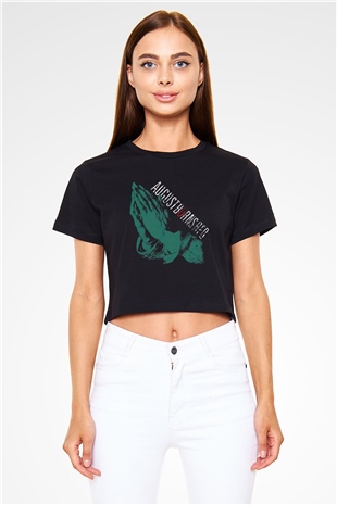 August Burns Red Siyah Crop Top Tişört