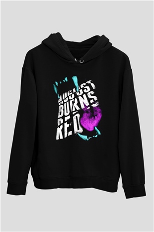 August Burns Red Siyah Unisex Kapüşonlu Sweatshirt