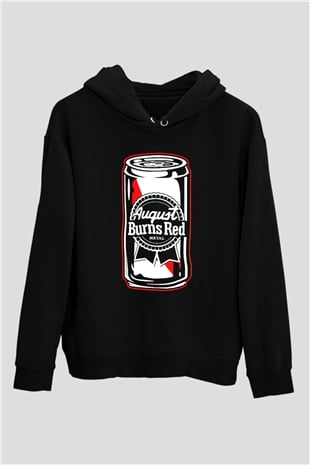 August Burns Red Siyah Unisex Kapüşonlu Sweatshirt