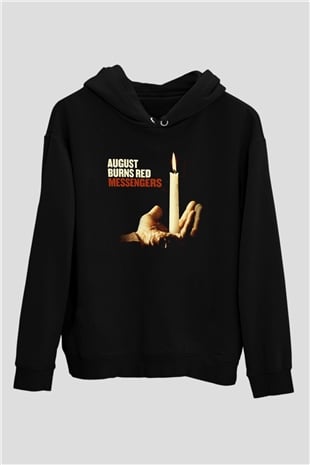 August Burns Red Siyah Unisex Kapüşonlu Sweatshirt