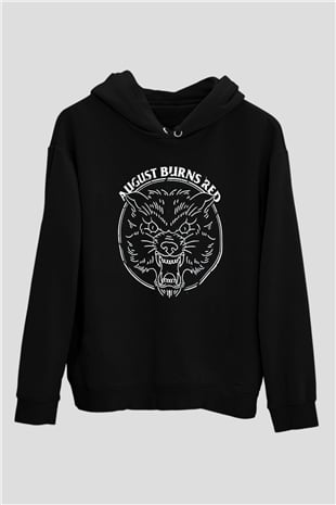 August Burns Red Siyah Unisex Kapüşonlu Sweatshirt