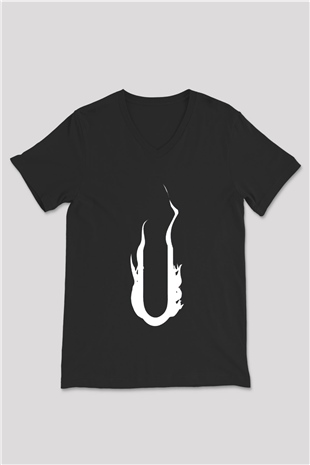 August Burns Red Siyah Unisex V Yaka Tişört T-Shirt