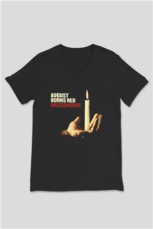 August Burns Red Siyah Unisex V Yaka Tişört