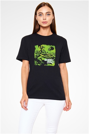 Authority Zero Baskılı Unisex Siyah Tişört
