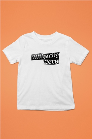 Authority Zero Beyaz Unisex Çocuk Tişört