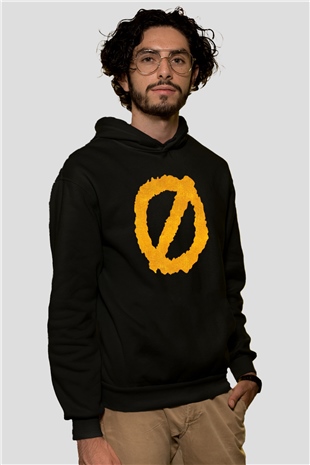 Authority Zero Siyah Unisex Kapüşonlu Sweatshirt