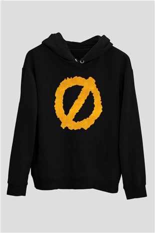 Authority Zero Siyah Unisex Kapüşonlu Sweatshirt