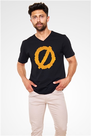 Authority Zero Siyah Unisex V Yaka Tişört