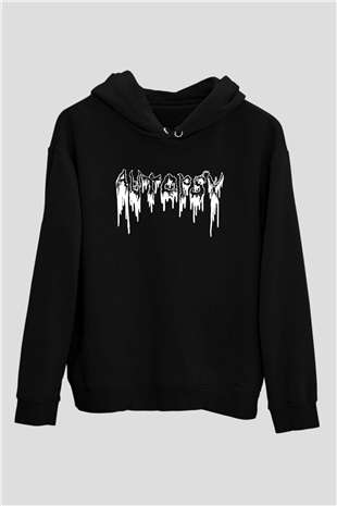 Autopsy Siyah Unisex Kapüşonlu Sweatshirt