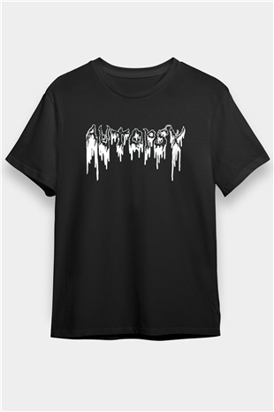Autopsy Siyah Unisex Tişört T-Shirt - TişörtFabrikası