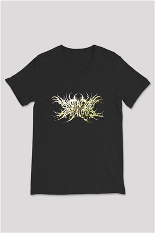 Autopsy Siyah Unisex V Yaka Tişört T-Shirt